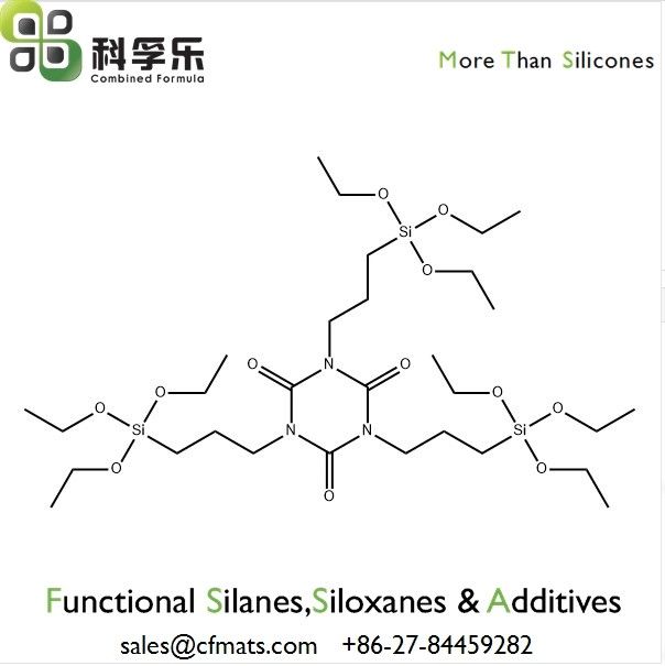 96% Isocyanate Silanes Tris 3 Trimethoxysilyl Propyl Isocyanurate CAS 82194-46-5